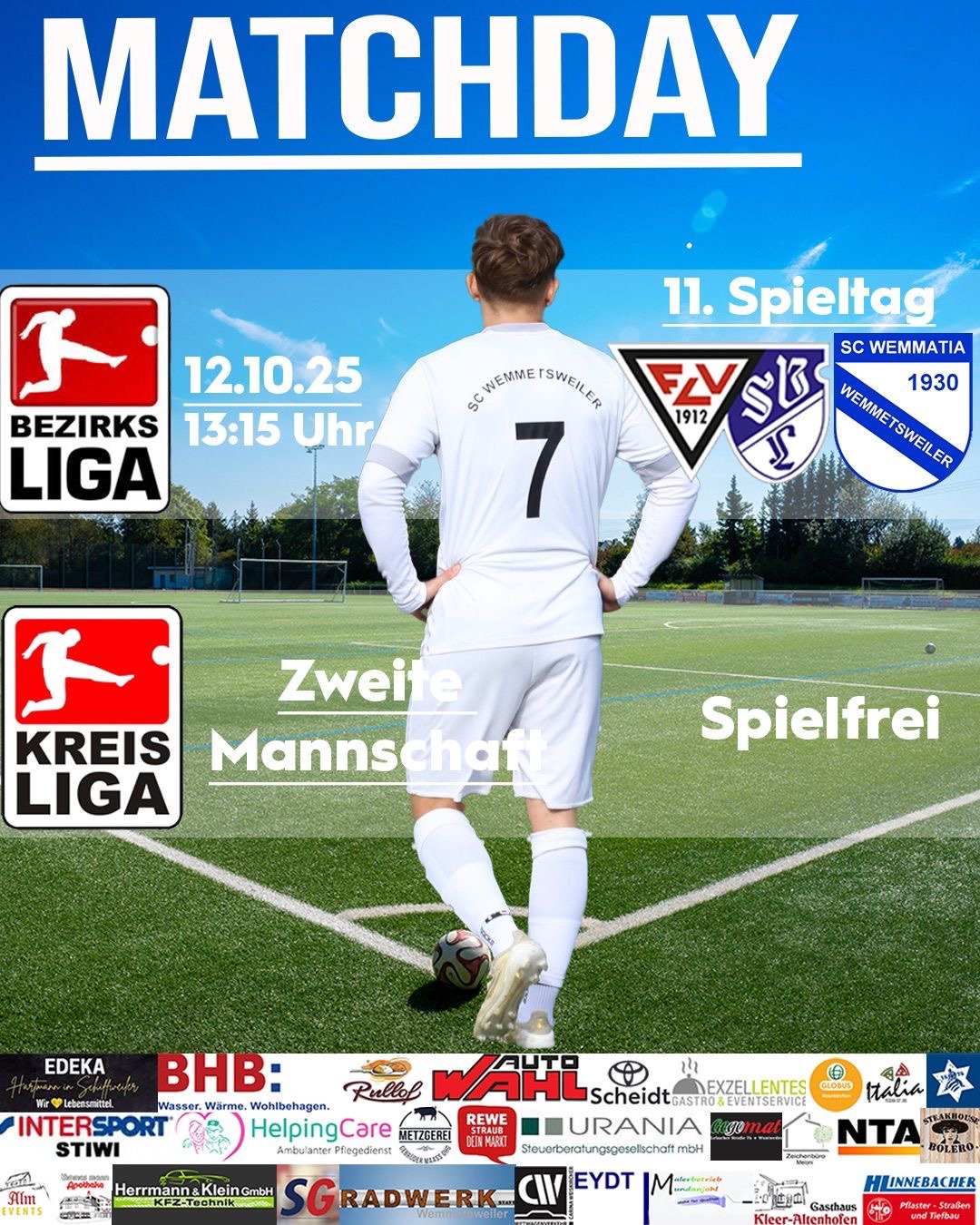 🔵⚪️ SPIELTAGSANKÜNDIGUNG