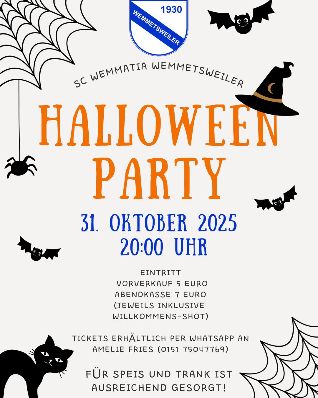 🎃🍻 Halloween-Party der Wemmatia