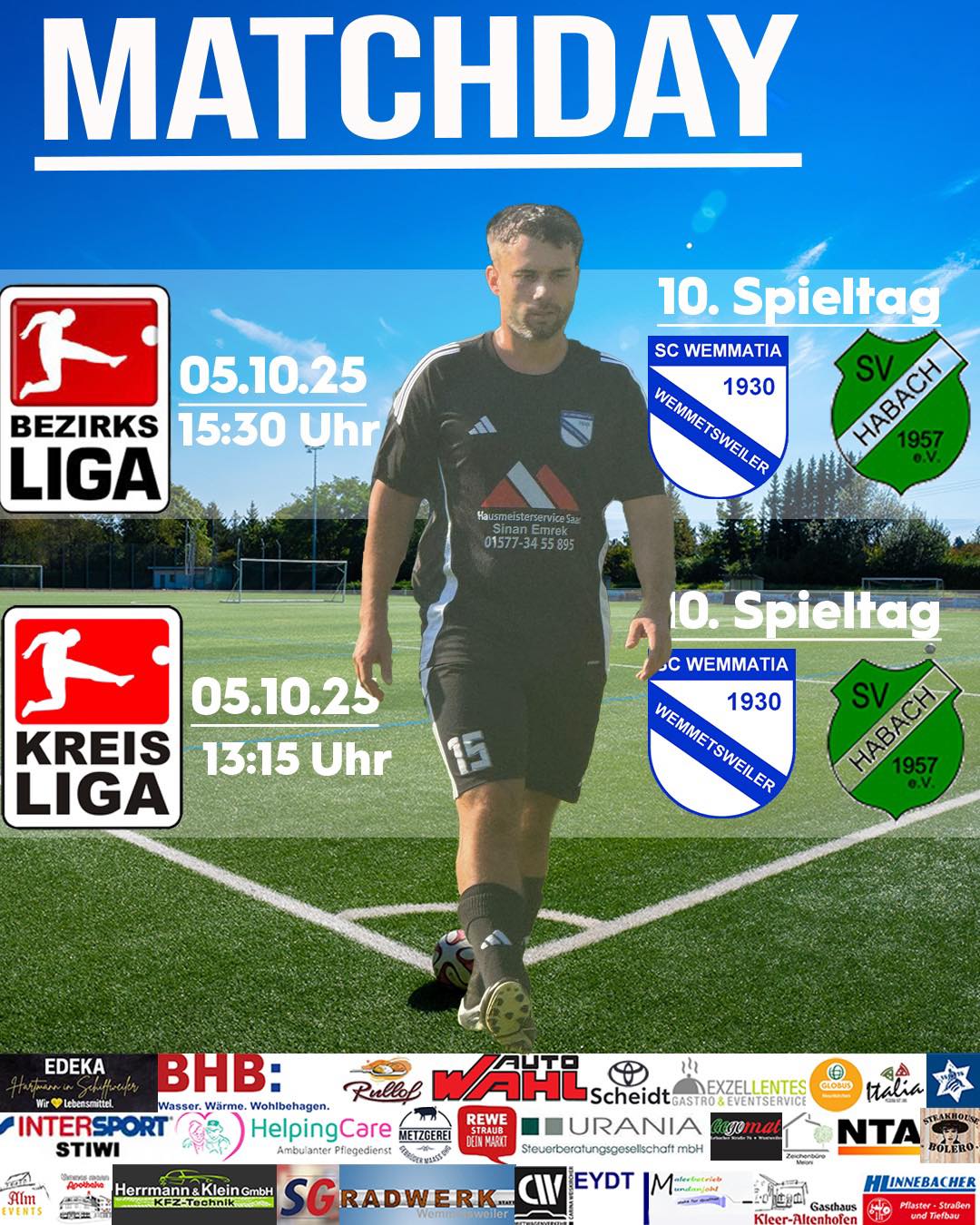 🔵⚪️ SPIELTAGSANKÜNDIGUNG